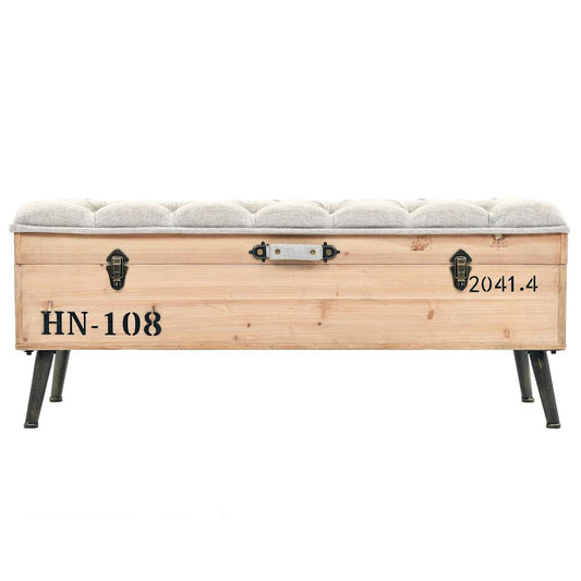 Cassapanca 110 cm in Legno Massello di Abete | homemem39