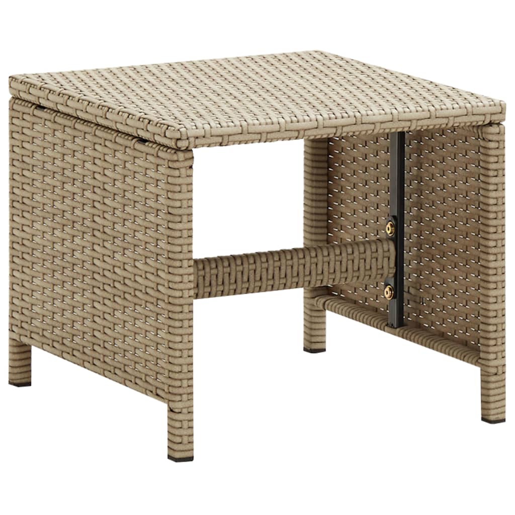 Sgabelli da Giardino 4 pz con Cuscini in Polyrattan Beige | homemem39