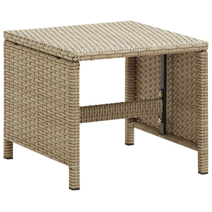Sgabelli da Giardino 4 pz con Cuscini in Polyrattan Beige | homemem39