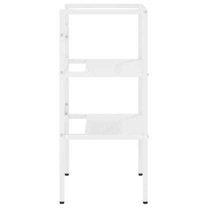 Struttura per Lavabo da Bagno Bianca 40x38x83 cm in Ferro | homemem39