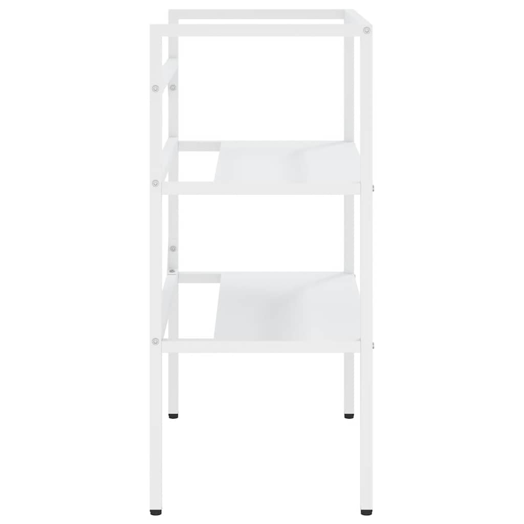 Struttura per Lavabo da Bagno Bianca 59x38x83 cm in Ferro | homemem39