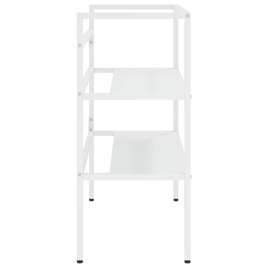 Struttura per Lavabo da Bagno Bianca 79x38x83 cm in Ferro | homemem39