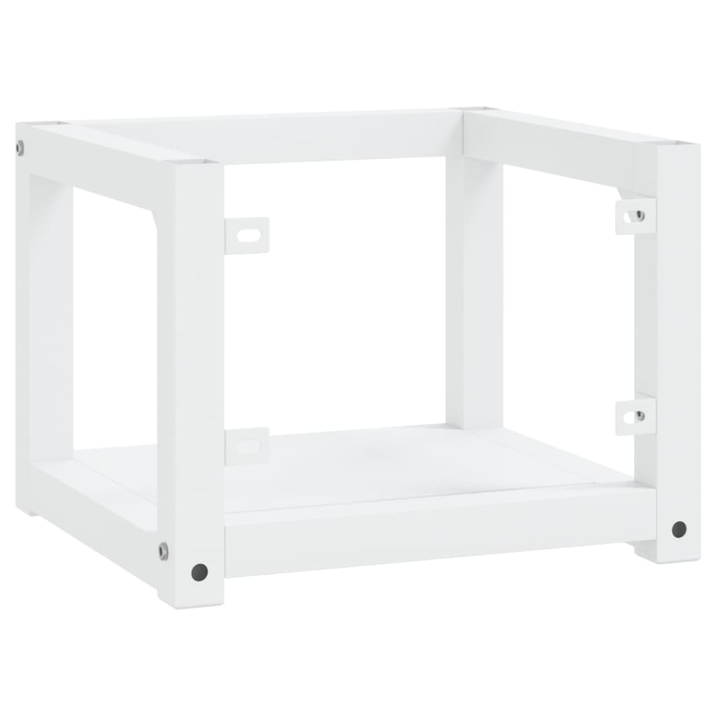 Struttura per Lavabo a Parete Bianca 40x38x31 cm in Ferro | homemem39