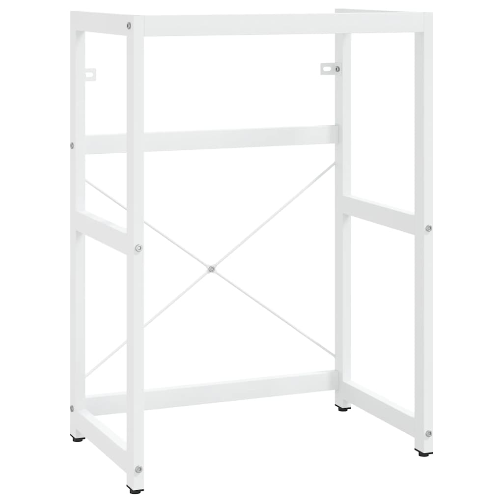 Struttura per Lavabo da Bagno Bianca 59x38x83 cm in Ferro | homemem39