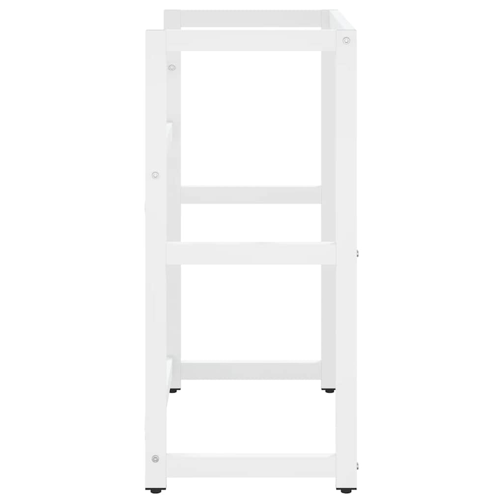 Struttura per Lavabo da Bagno Bianca 59x38x83 cm in Ferro | homemem39