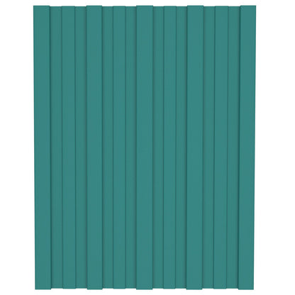Pannello per tetto 12 pcs Verde 60 x 45 cm Acciaio zincato | homemem39