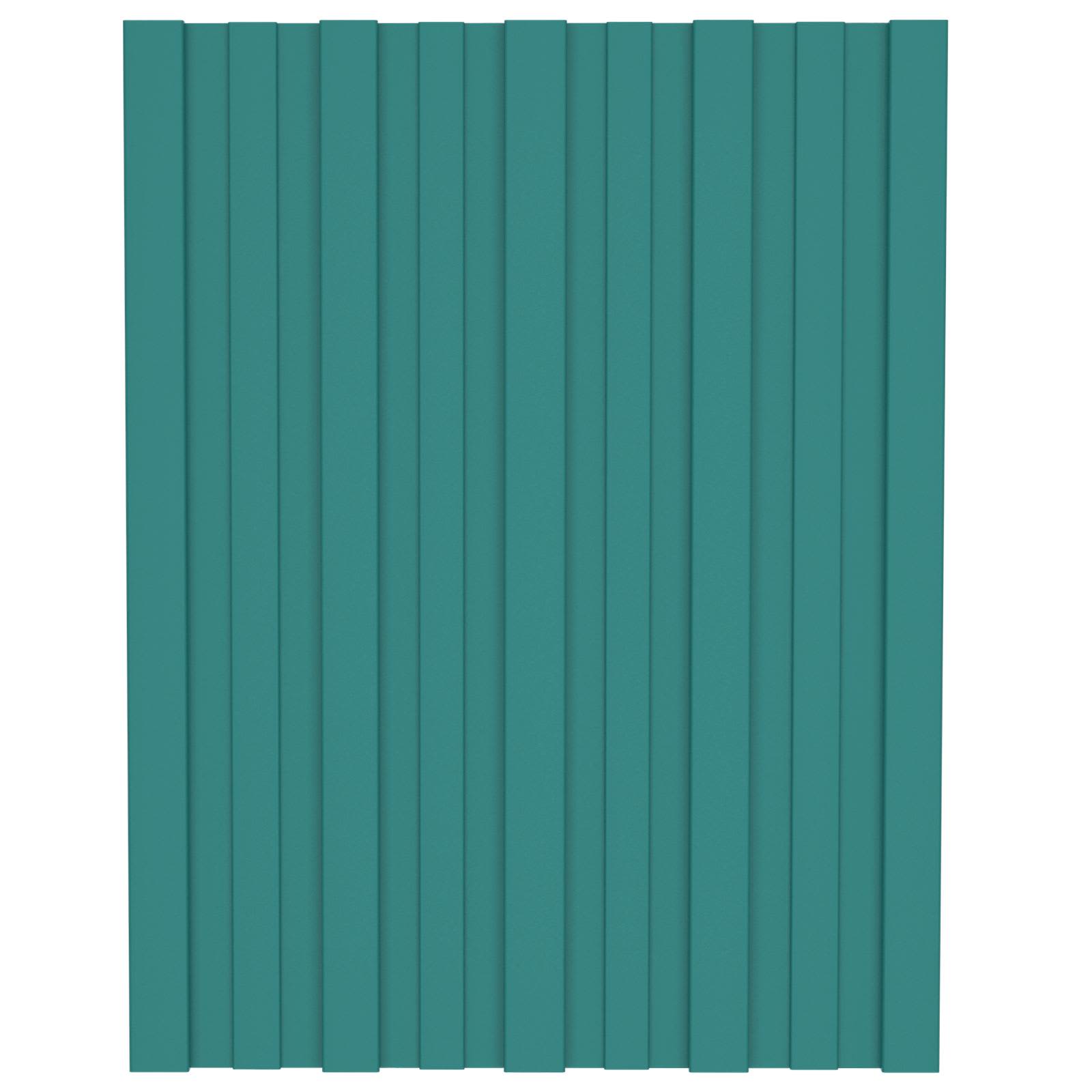 Pannello per tetto 36 pcs Verde 60 x 45 cm Acciaio zincato | homemem39