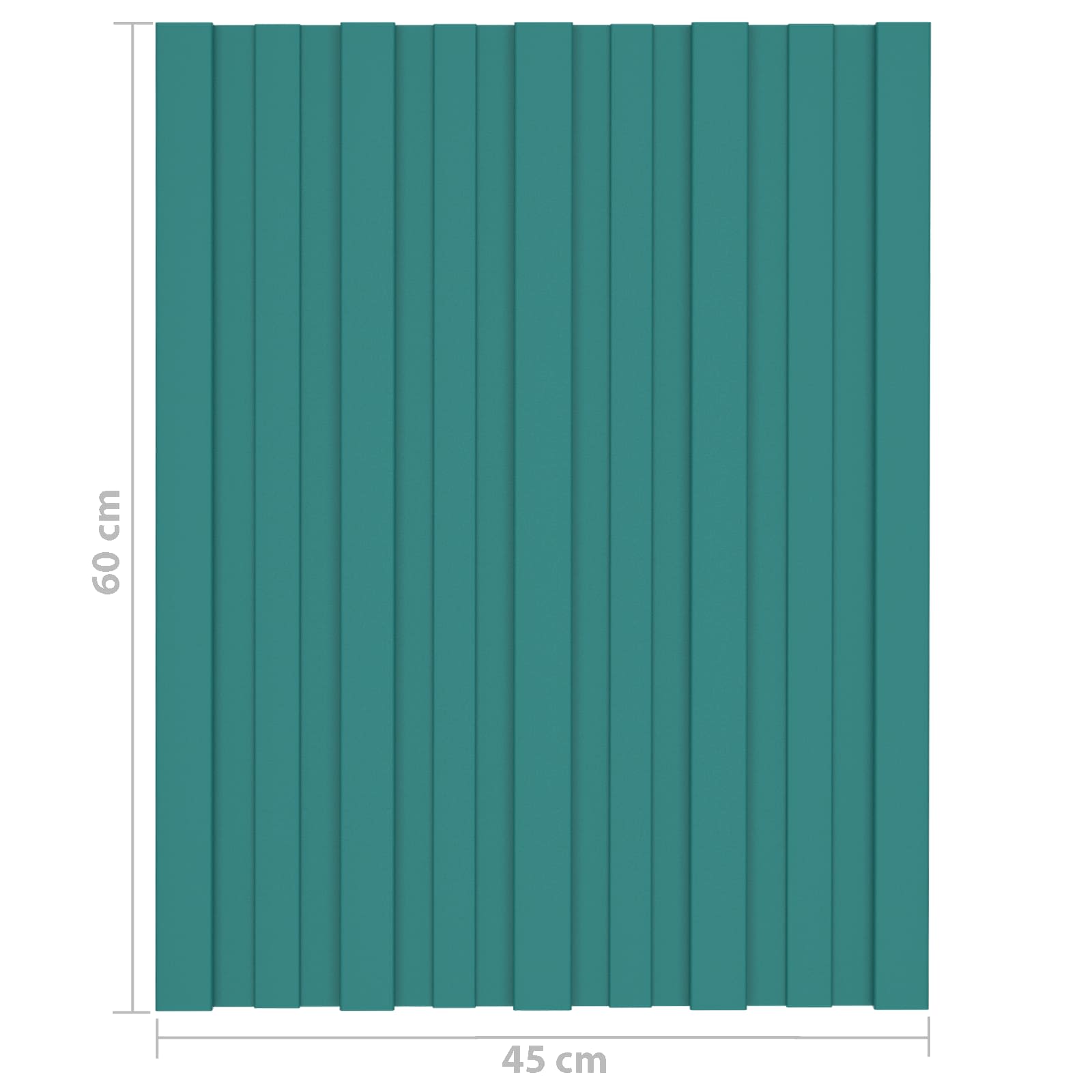Pannello per tetto 36 pcs Verde 60 x 45 cm Acciaio zincato | homemem39