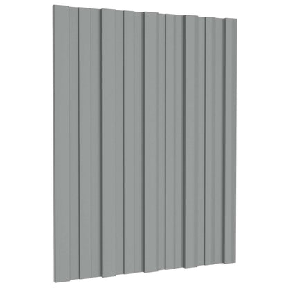 Pannello per tetto 36 pcs Grigio 60 x 45 cm Acciaio zincato | homemem39