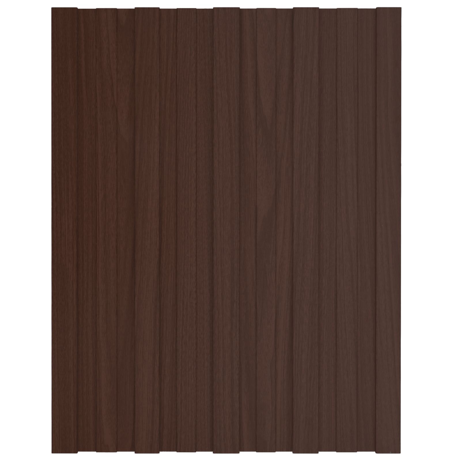 Pannello per tetto 36 pcs Marrone 60 x 45 cm Acciaio zincato | homemem39