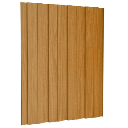Pannello per tetto 12 pcs Naturale 60 x 45 cm Acciaio zincato | homemem39