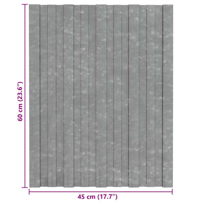 Pannello per tetto 36 pcs Argento 60 x 45 cm Acciaio zincato | homemem39