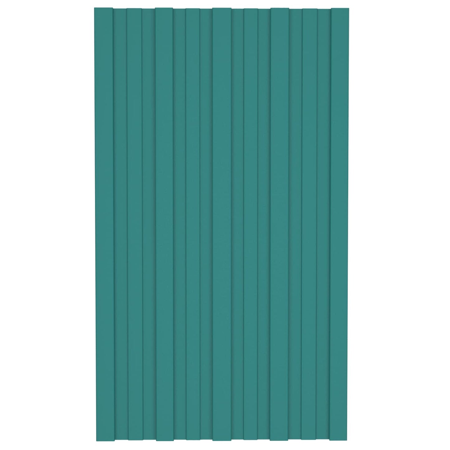 Pannello per tetto 12 pcs Verde 80 x 45 cm Acciaio zincato | homemem39