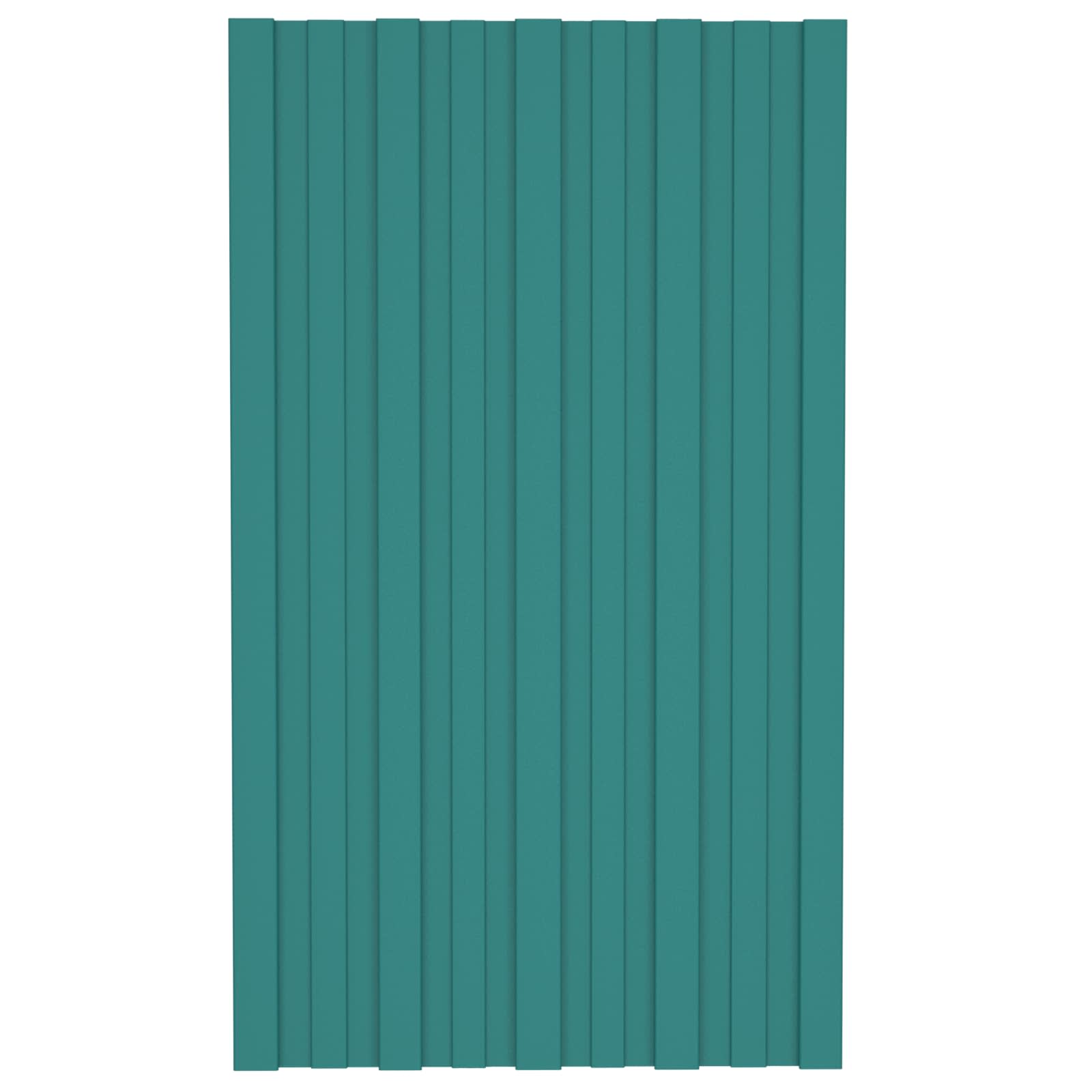Pannello per tetto 12 pcs Verde 80 x 45 cm Acciaio zincato | homemem39