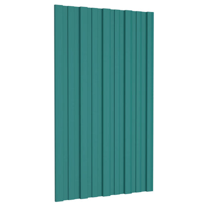 Pannello per tetto 36 pcs Verde 80 x 45 cm Acciaio zincato