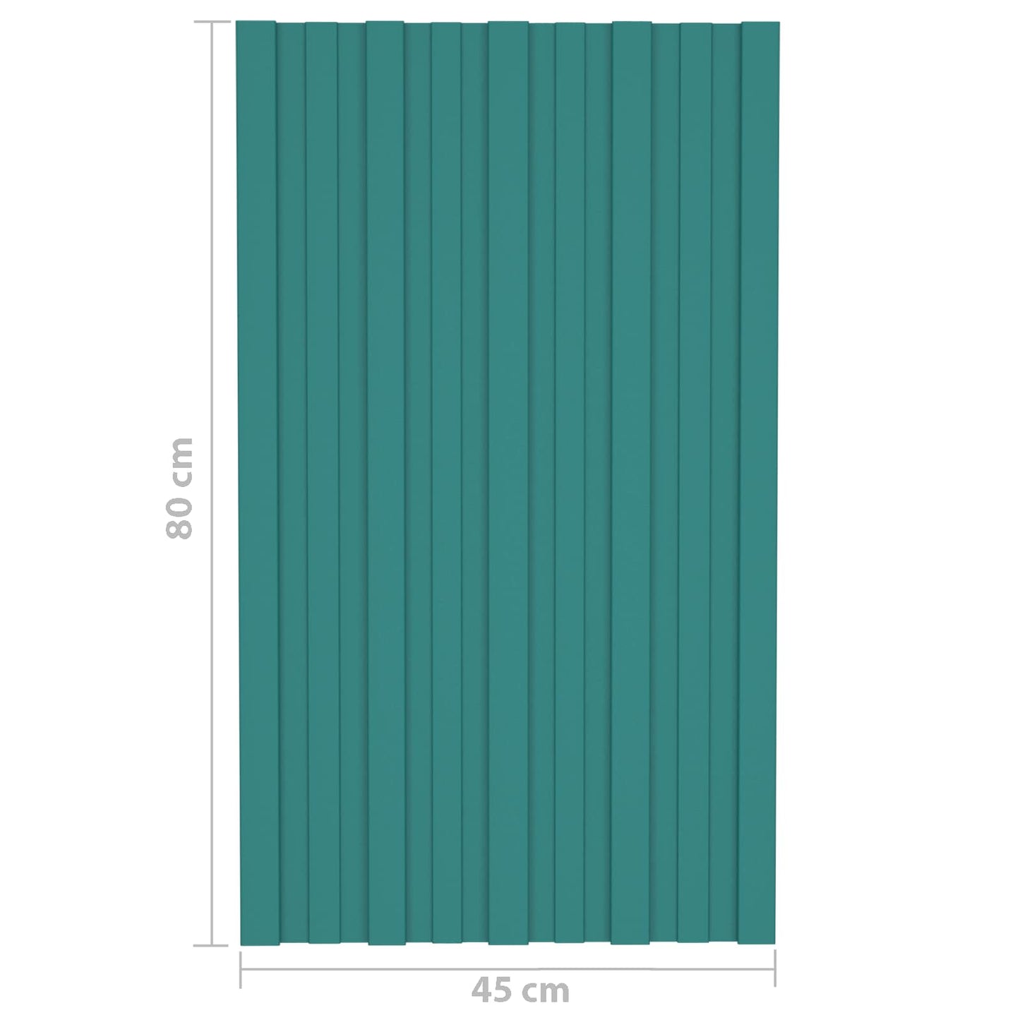 Pannello per tetto 36 pcs Verde 80 x 45 cm Acciaio zincato | homemem39