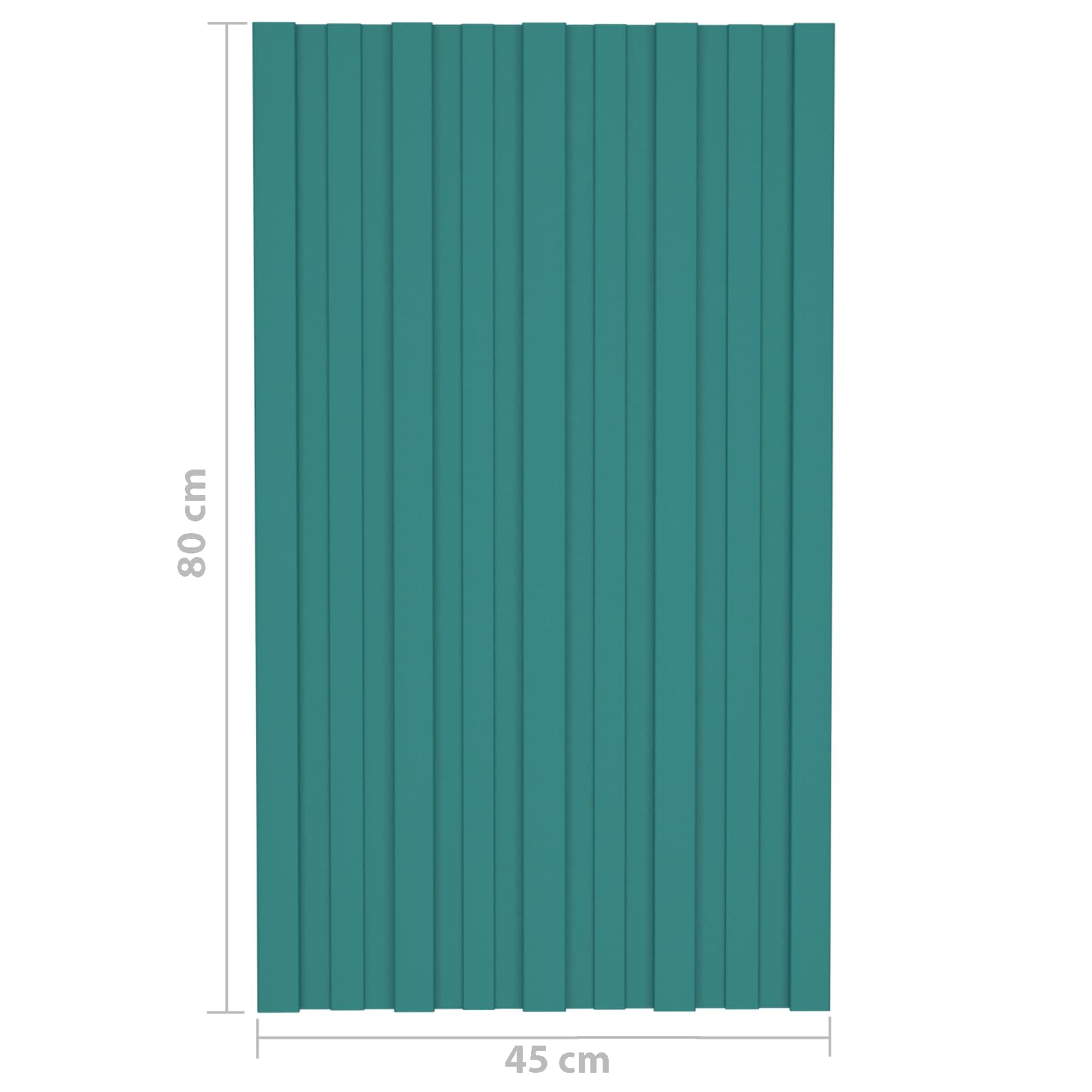 Pannello per tetto 36 pcs Verde 80 x 45 cm Acciaio zincato | homemem39