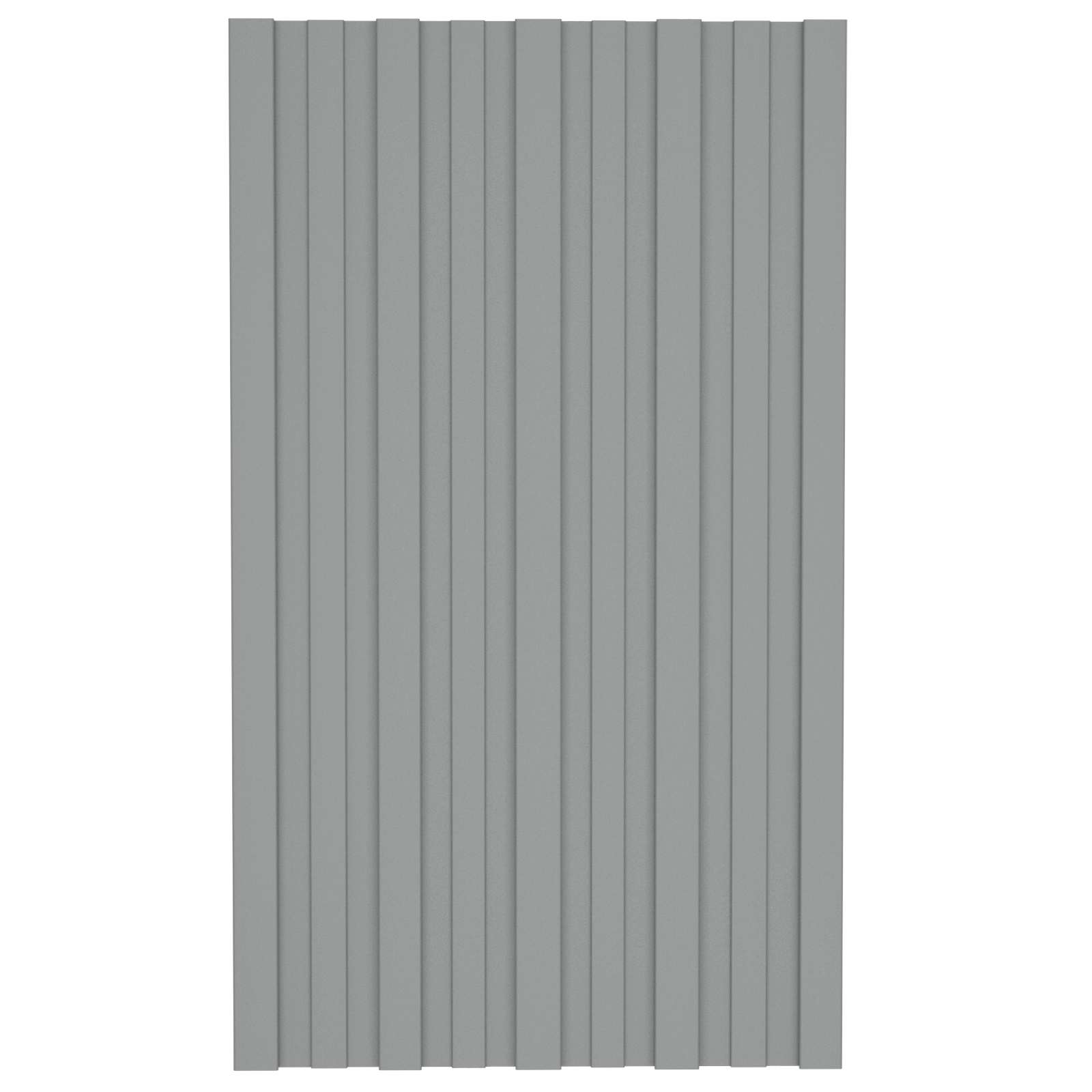 Pannello per tetto 12 pcs Grigio 80 x 45 cm Acciaio zincato | homemem39