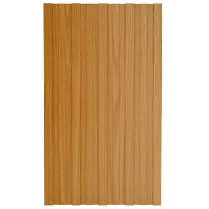 Pannello per tetto 12 pcs Naturale 80 x 45 cm Acciaio zincato | homemem39