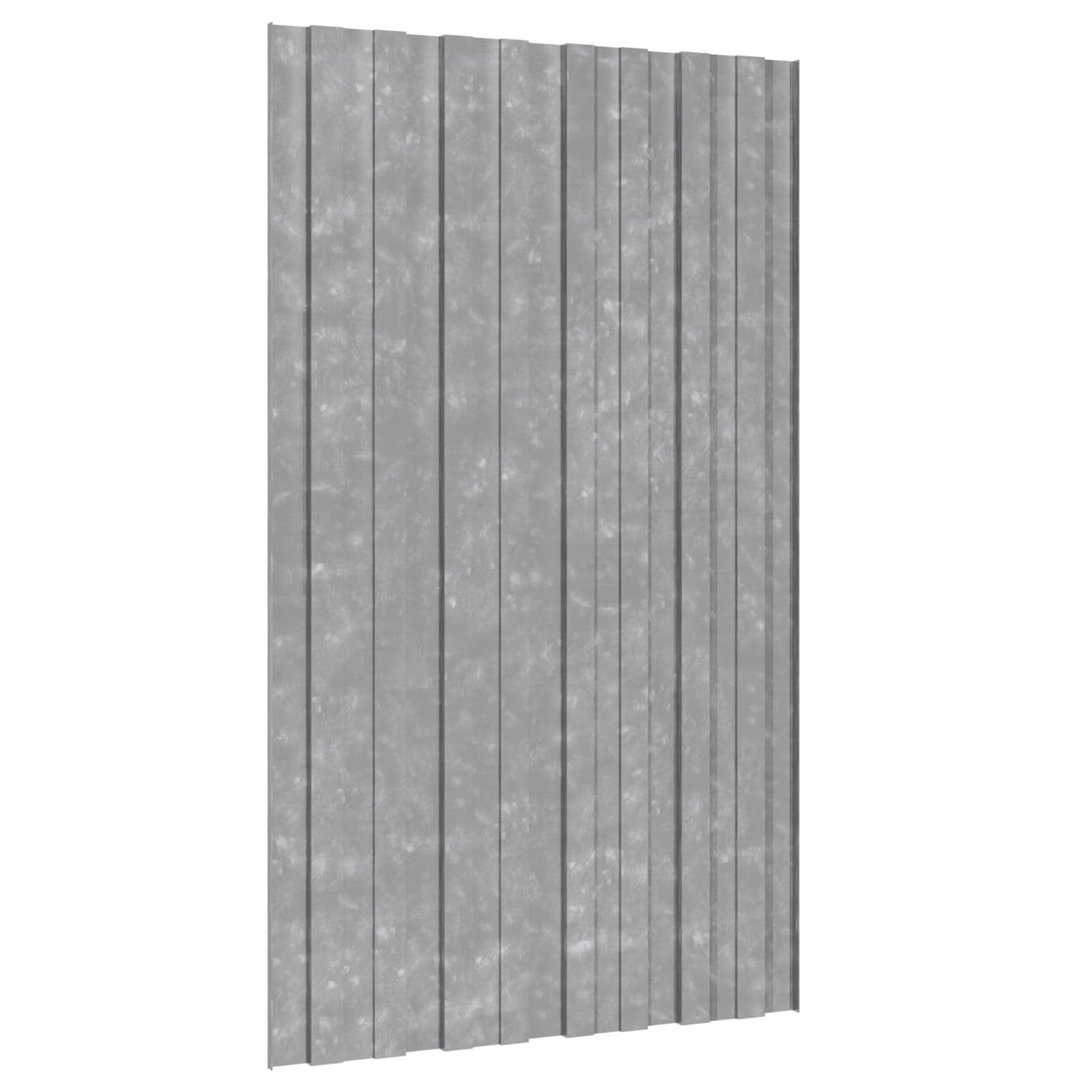 Pannello per tetto 12 pcs Argento 80 x 45 cm Acciaio zincato | homemem39