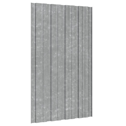Pannello per tetto 12 pcs Argento 80 x 45 cm Acciaio zincato | homemem39