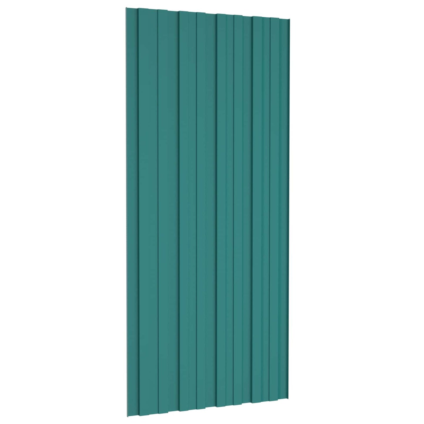 Pannello per tetto 12 pcs Verde 100 x 45 cm Acciaio zincato | homemem39