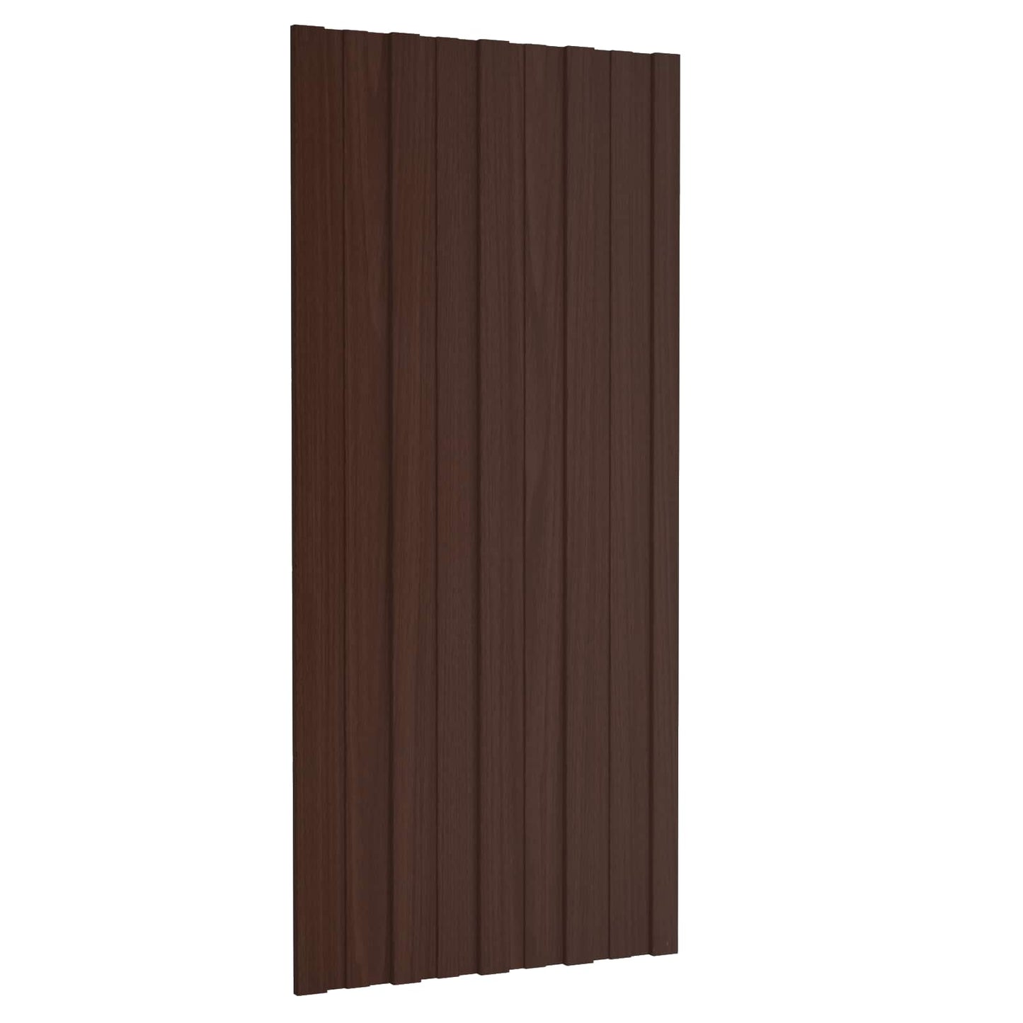 Pannello per tetto 12 pcs Marrone 100 x 45 cm Acciaio zincato | homemem39