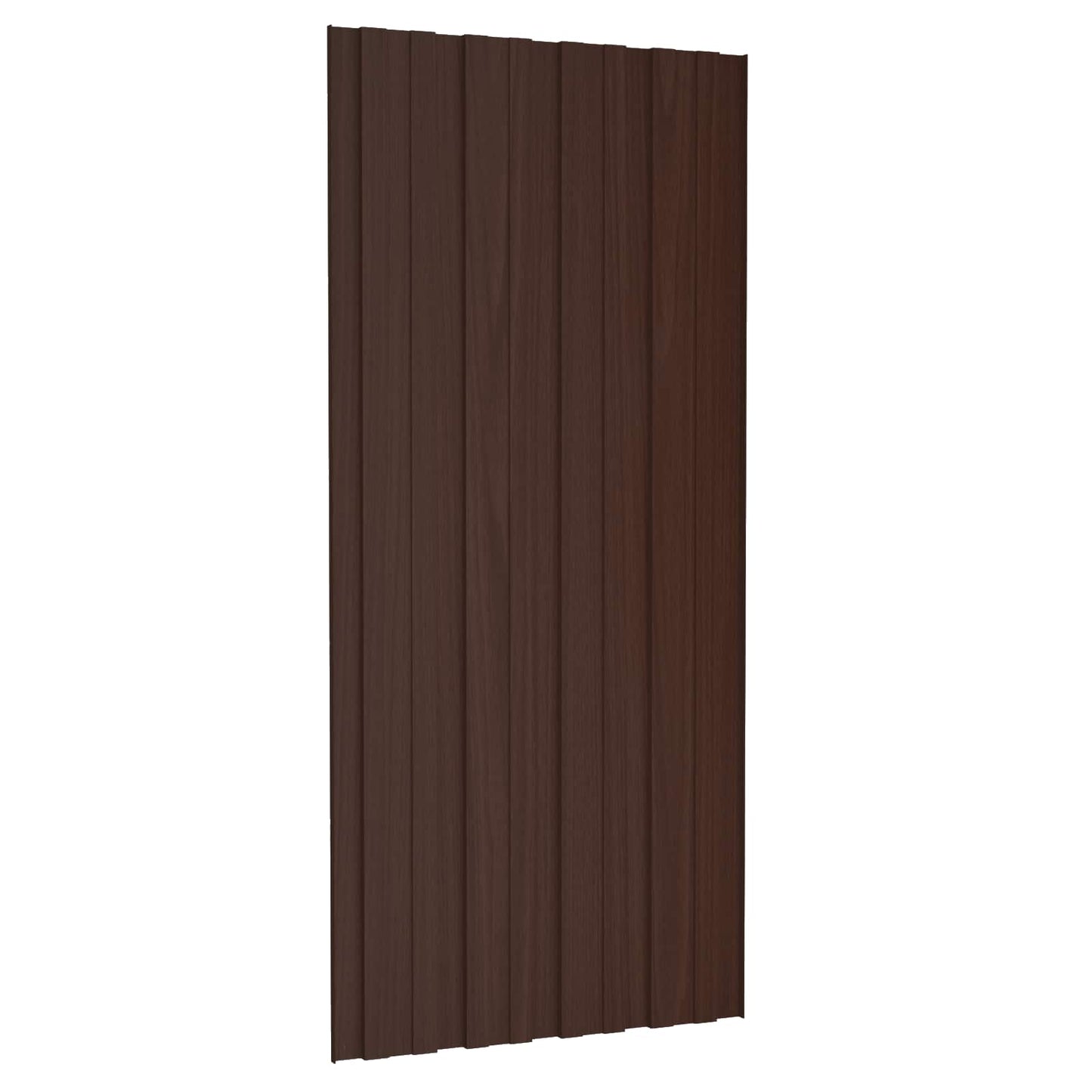 Pannello per tetto 12 pcs Marrone 100 x 45 cm Acciaio zincato | homemem39