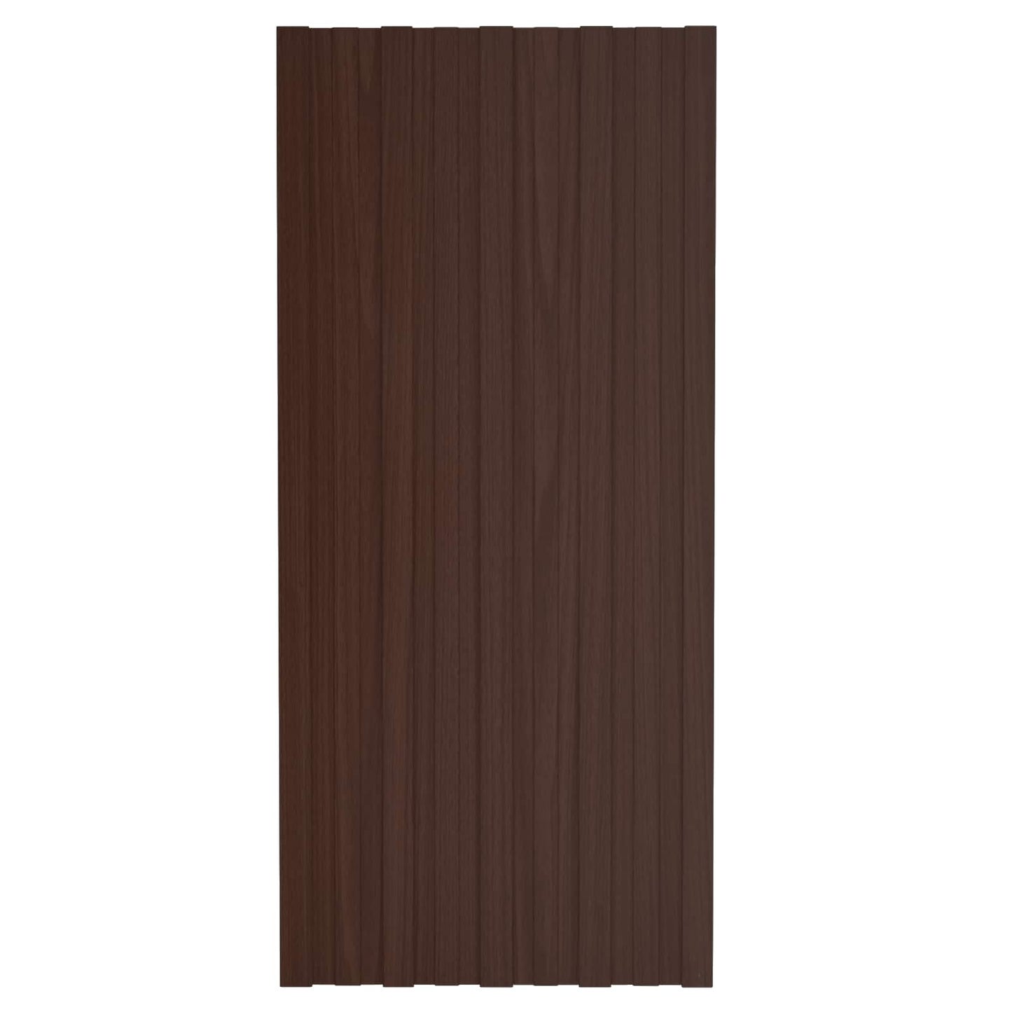 Pannello per tetto 12 pcs Marrone 100 x 45 cm Acciaio zincato | homemem39