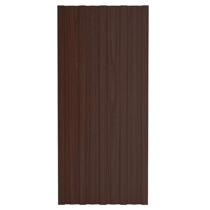 Pannello per tetto 36 pcs Marrone 100 x 45 cm Acciaio zincato | homemem39