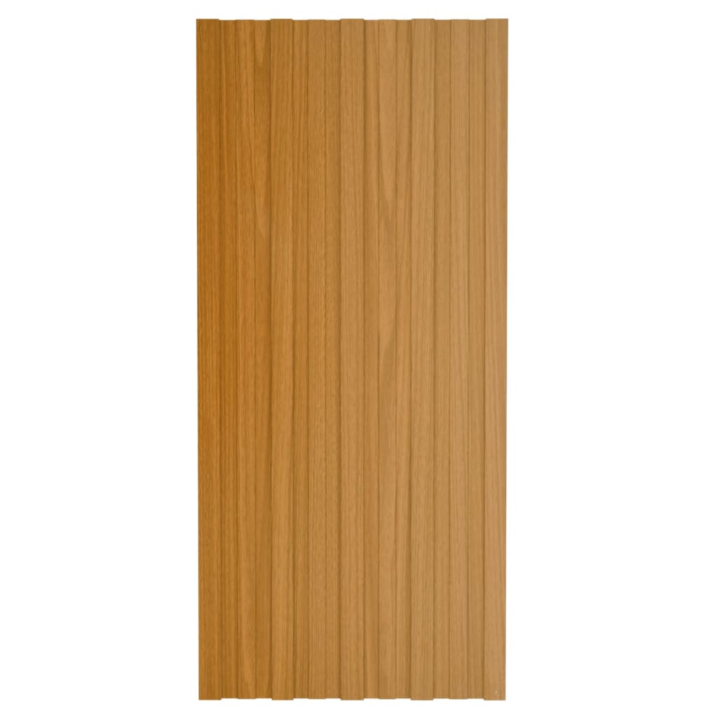 Pannelli da Tetto 12 pz in Acciaio Zincato Naturale 100x45 cm - homemem39