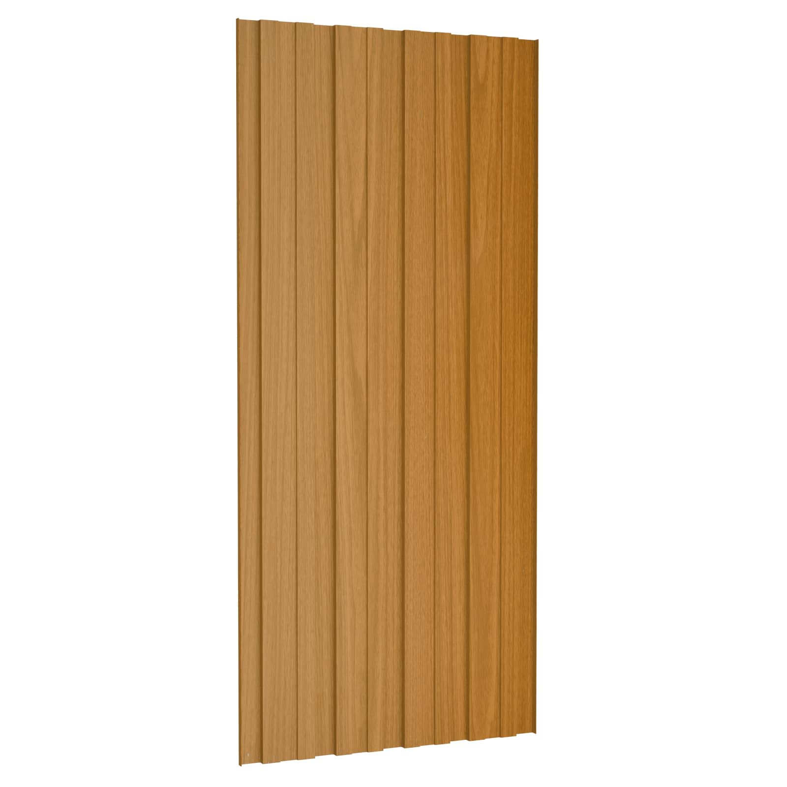 Pannello per tetto 12 pcs Naturale 100 x 45 cm Acciaio zincato | homemem39