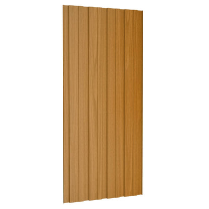 Pannello per tetto 12 pcs Naturale 100 x 45 cm Acciaio zincato | homemem39