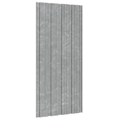 Pannello per tetto 12 pcs Argento 100 x 45 cm Acciaio zincato | homemem39