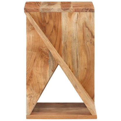 Tavolino 35x35x55 cm in Legno Massello di Acacia