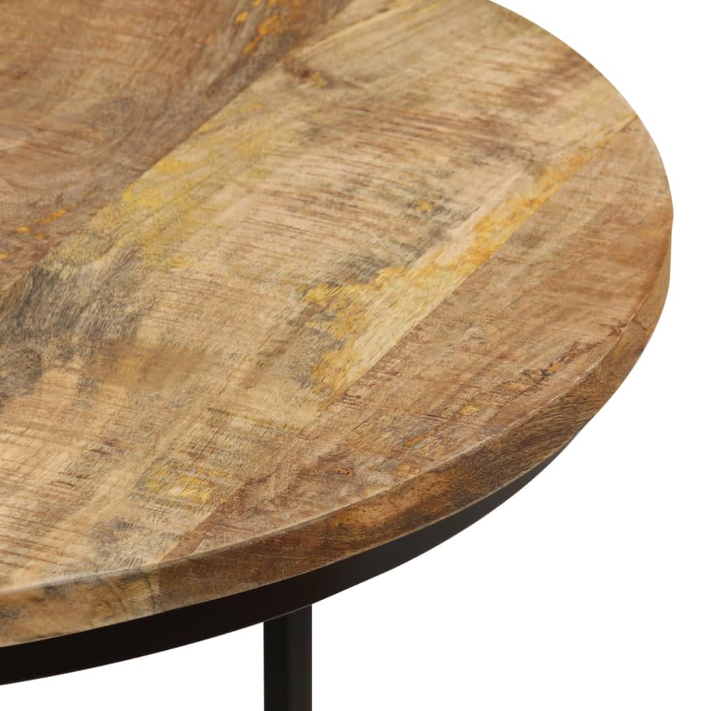 Tavolini Impilabili 2 pz in Legno di Mango Grezzo | homemem39