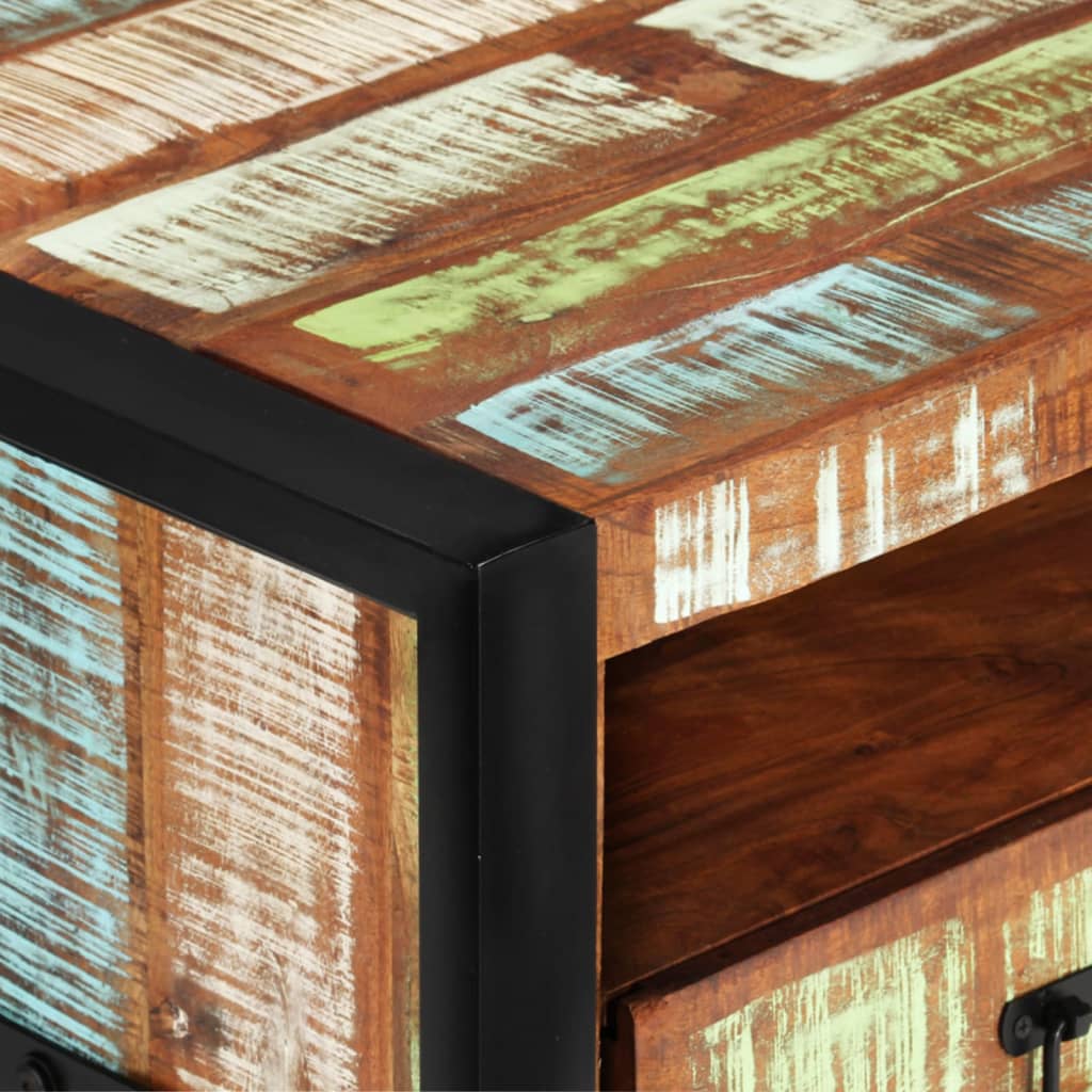 Tavolino da Salotto 100x50x41 cm in Legno Massello di Recupero | homemem39