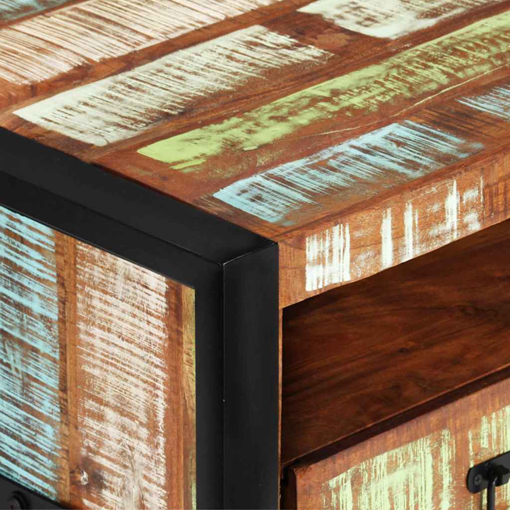 Tavolino da Salotto 100x50x41 cm in Legno Massello di Recupero