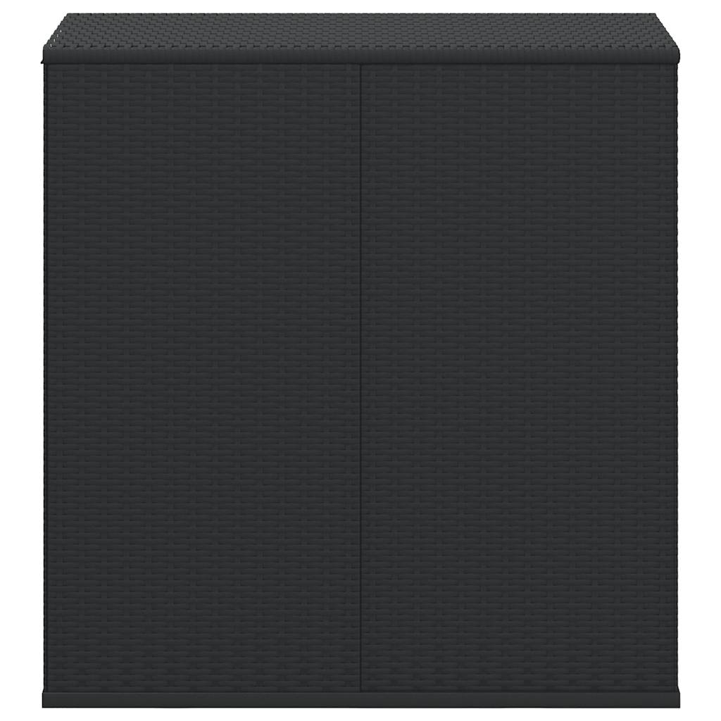 PE Rattan Garden Cushion Container 100x49x103.5 cm Black