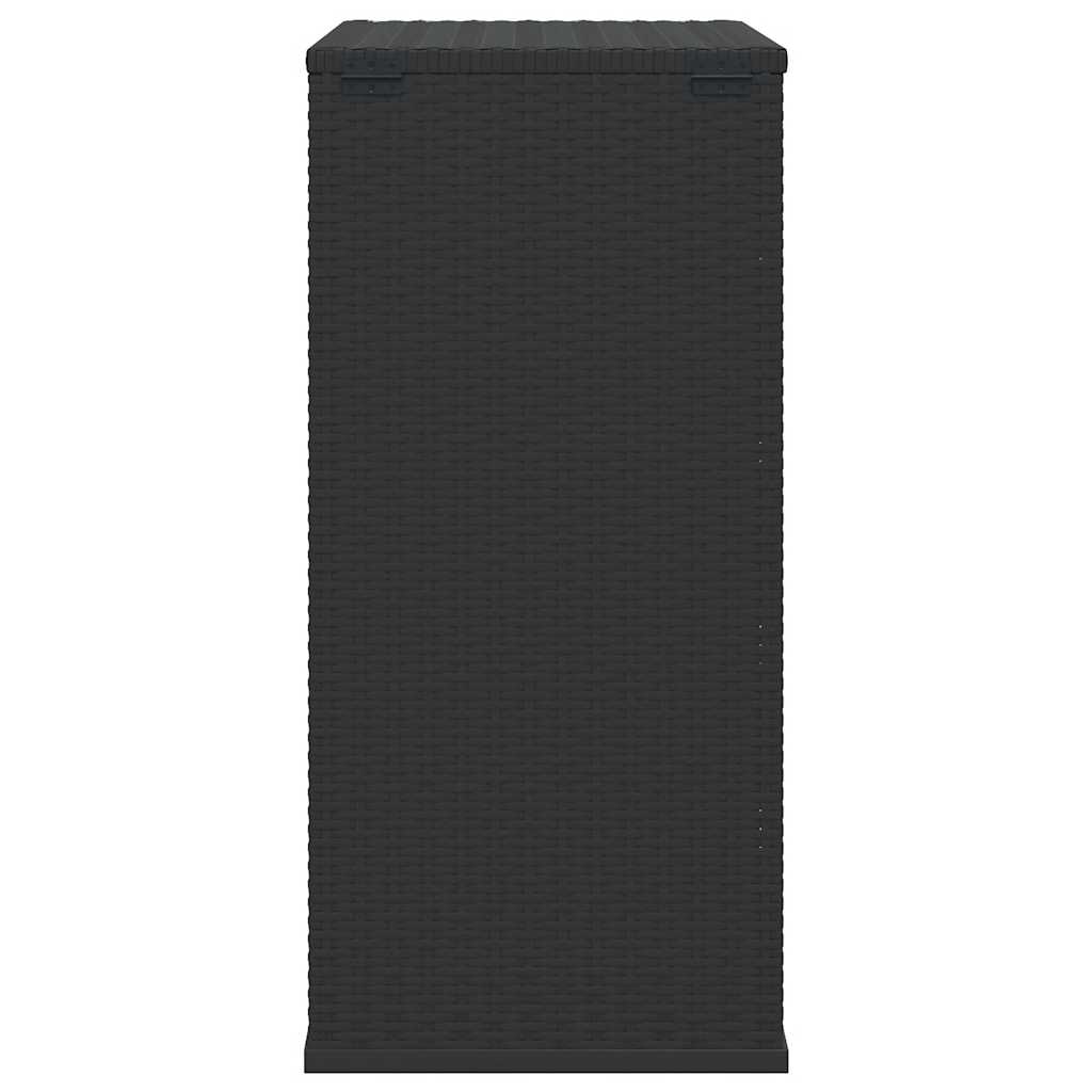 PE Rattan Garden Cushion Container 100x49x103.5 cm Black