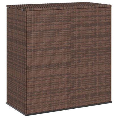 PE Rattan Garden Container 100x49x103.5 cm Brown