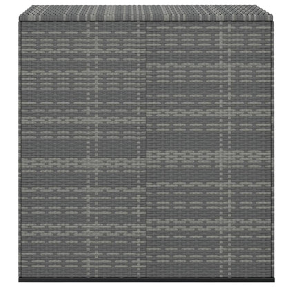 Contenitore da Giardino in Rattan PE 100x49x103,5 cm Grigio - homemem39