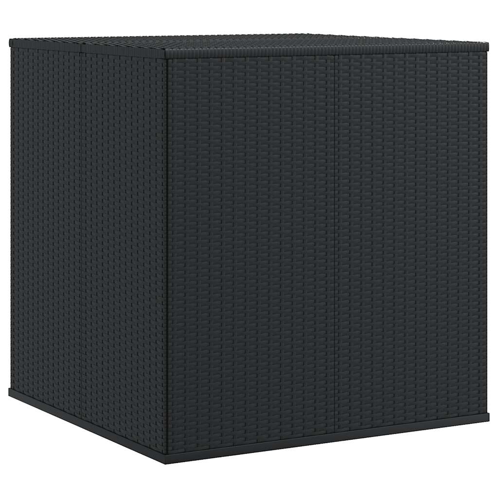 PE Rattan Garden Container 100x97.5x104 cm Black