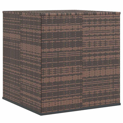 Contenitore da Giardino in Rattan PE 100x97,5x104 cm Marrone