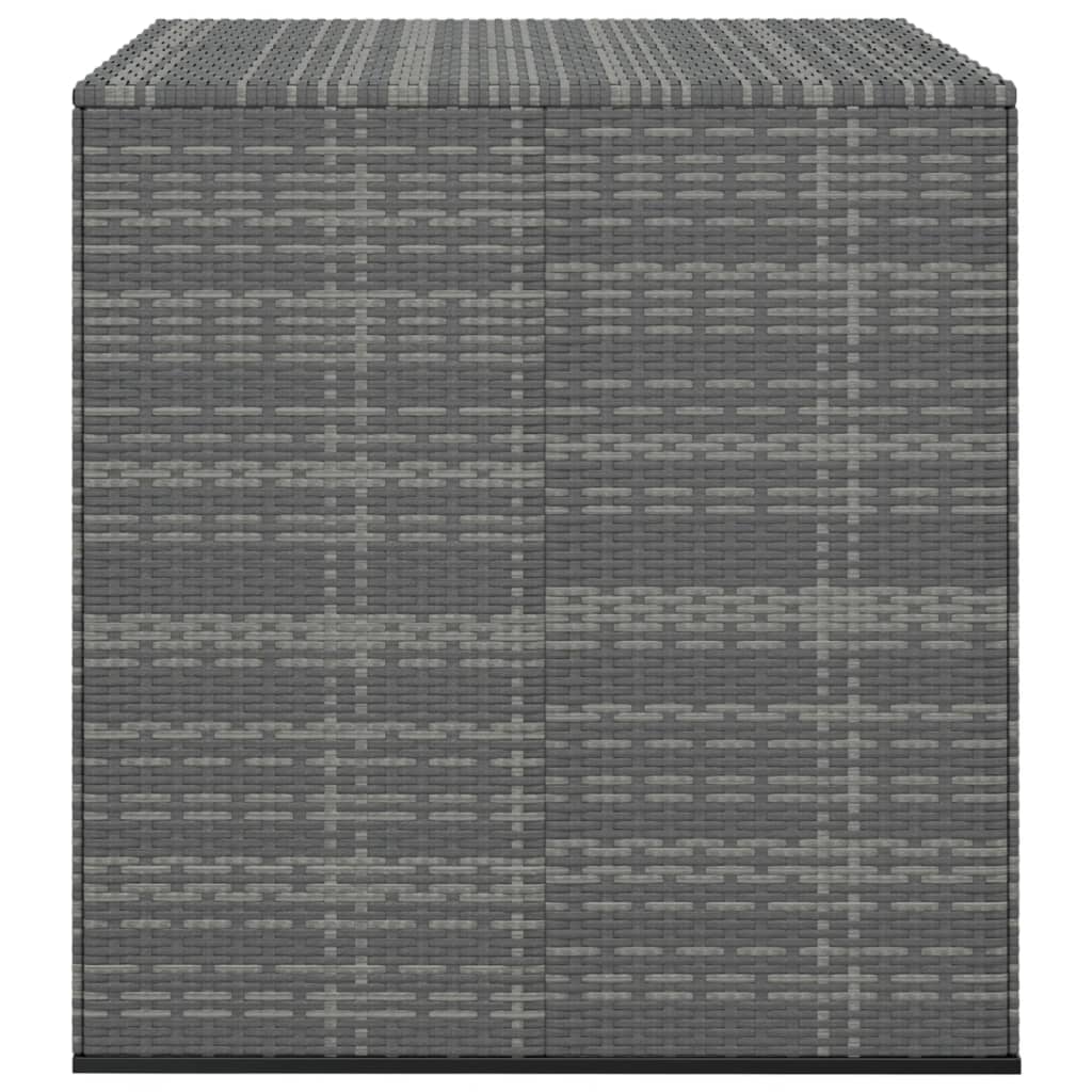 Contenitore da Giardino in Rattan PE 100x97,5x104 cm Grigio - homemem39