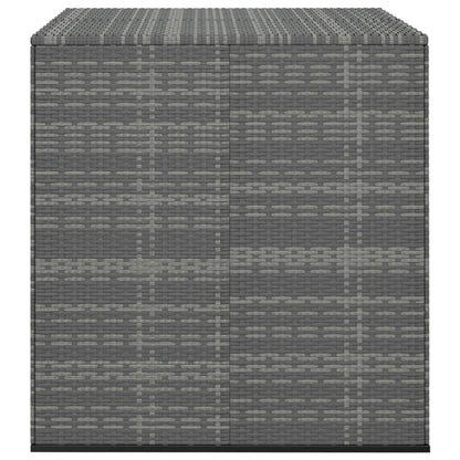 Contenitore da Giardino in Rattan PE 100x97,5x104 cm Grigio - homemem39