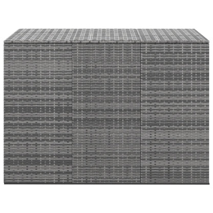 Contenitore da Giardino in Rattan PE 145x100x103 cm Grigio - homemem39