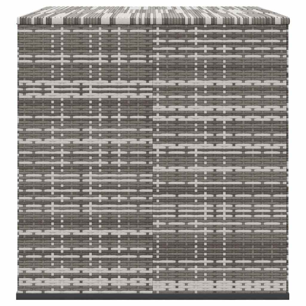 Contenitore da Giardino in Rattan PE 145x100x103 cm Grigio