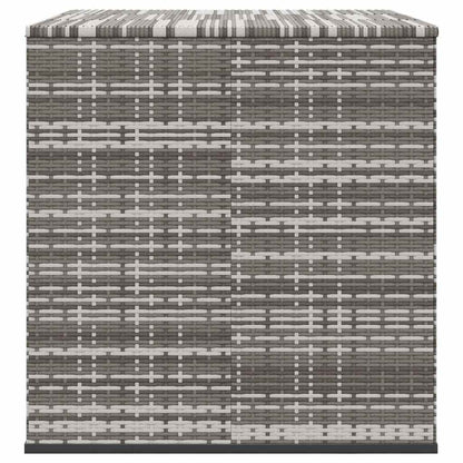 Contenitore da Giardino in Rattan PE 145x100x103 cm Grigio