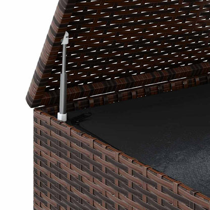 Contenitore da Giardino in Rattan PE 291x100,5x104 cm Nero